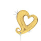 Globo de cadena de corazones de oro de 14″ (requiere termosellado)