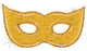 Máscara de purpurina dorada Globo holográfico de 51″