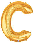 Betallic Mylar & Foil Gold Letter C 40″ Balloon