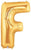 Betallic Mylar & Foil Gold Letter F 40″ Balloon