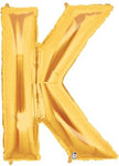 Betallic Mylar & Foil Gold Letter K 40″ Balloon
