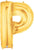 Betallic Mylar & Foil Gold Letter P 40″ Balloon