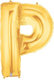 Gold Letter P 40″ Balloon