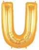 Gold Letter U 40″ Balloon