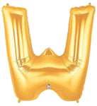 Betallic Mylar & Foil Gold Letter W 40″ Balloon