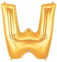 Gold Letter W 40″ Balloon