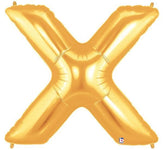 Gold Letter X 40″ Balloon