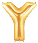 Betallic Mylar & Foil Gold Letter Y 40″ Balloon