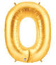 Gold Number 0 40″ Balloon