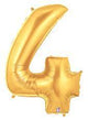 Gold Number 4 40″ Balloon