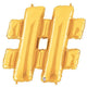 Gold Pound Sign (Hashtag) 34″ Balloon