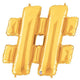 Gold Pound Sign (Hashtag) 40″ Balloon
