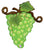 Betallic Mylar & Foil Green Grapes Linky Shape 31″ Balloon