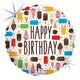 Happy Birthday Ice Cream 18″ Balloon