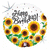 Betallic Mylar & Foil Happy Birthday Sunflowers 18″ Balloon