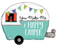 Betallic Mylar & Foil Happy Camper 31″ Balloon