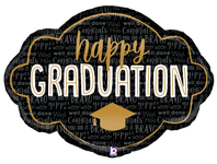 Betallic Mylar & Foil Happy Graduation Frame 36″ Balloon