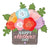 Betallic Mylar & Foil Happy Mother's Day Rustic Flower Arrangement 32″ Balloon