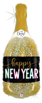 Betallic Mylar & Foil Happy New Year Champagne Bottle 36″ Balloon