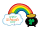 Happy St. Patrick's Day Pot of Gold 47″ Balloon