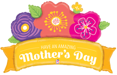 Betallic Mylar & Foil Have an Amazing Mother's Day Banner 39″ Balloon