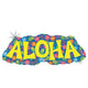 Globo holográfico ALOHA hawaiano de 38″