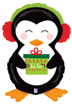 Betallic Mylar & Foil Holiday Penguin 34″ Balloon