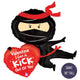 I Get a Kick Out of You Giant 38" Ninja Valentine's Day Balloon