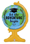 Betallic Mylar & Foil Let the Adventure Begin Graduation 33″ Balloon