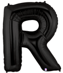 Betallic Mylar & Foil Letter R Black 40″ Balloon