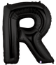 Letter R Black 40″ Balloon