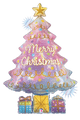 Merry Christmas Tree Opal 39″ Balloon