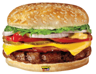 Betallic Mylar & Foil Mighty Cheeseburger 31″ (5 count)