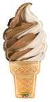 Betallic Mylar & Foil Mighty Ice Cream Cone 35″