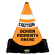 Caution Senior Moments Ahead Traffic Cone Globo de 27″
