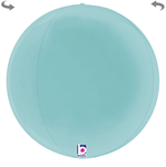 Betallic Mylar & Foil Pastel Blue Globe 22″ Balloon