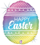 Pastel Rainbow Easter Egg Globo de 18″