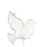 Betallic Mylar & Foil Pearl White Dove 14″ Balloon (requires heat-sealing)