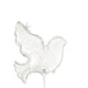 Globo Pearl White Dove de 14″ (requiere termosellado)