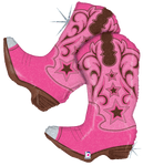Betallic Mylar & Foil Pink Dancing Boots 36″ Balloon