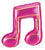 Betallic Mylar & Foil Pink Double Music Note 40″ Balloon