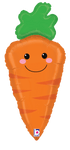 Betallic Mylar & Foil Produce Pal Carrot 31″ Balloon