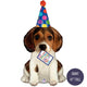 Puppy Dog Happy Birthday Giant 41" Balloon