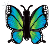 Betallic Mylar & Foil Radiant Butterfly Blue 46″ Balloon