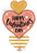 Betallic Mylar & Foil Rose Gold Valentine Heart Trio 38″ Balloon