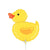 Betallic Mylar & Foil Rubber Ducky Duck 14″ Balloon (requires heat-sealing)