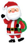 Betallic Mylar & Foil Santa Claus Special Delivery 60″ Balloon