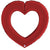 Betallic Mylar & Foil Satin Red Linking Heart 41″ Balloon