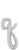 Betallic Mylar & Foil Script Cursive Balloon Letter Q Silver