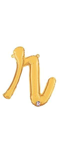 Script Cursive Balloon Letter R Gold - Betallic - instaballoons ...